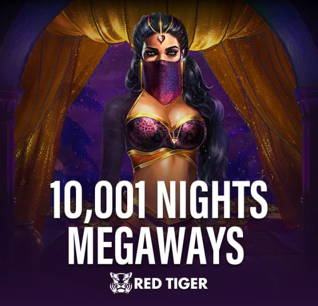 Cascading wins in 10001 Nights MegaWays online slot