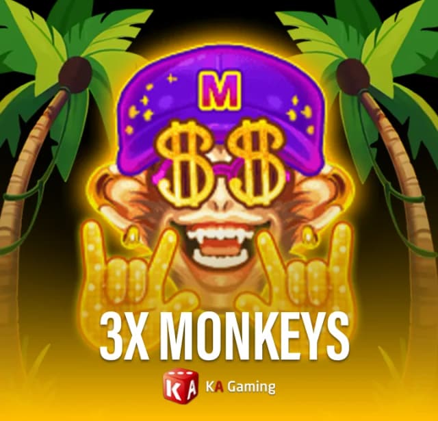 Spin the reels with 3x Monkeys slot game