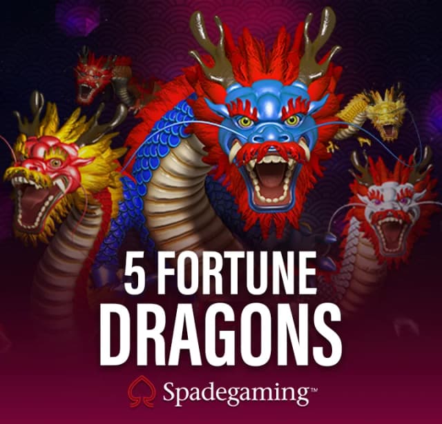 Spin the reels with 5 Fortune Dragons slot game