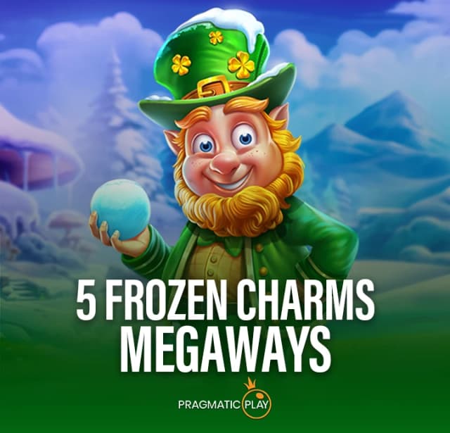 The gameplay of 5 Frozen Charms Megaways slot game shows expanding reels.