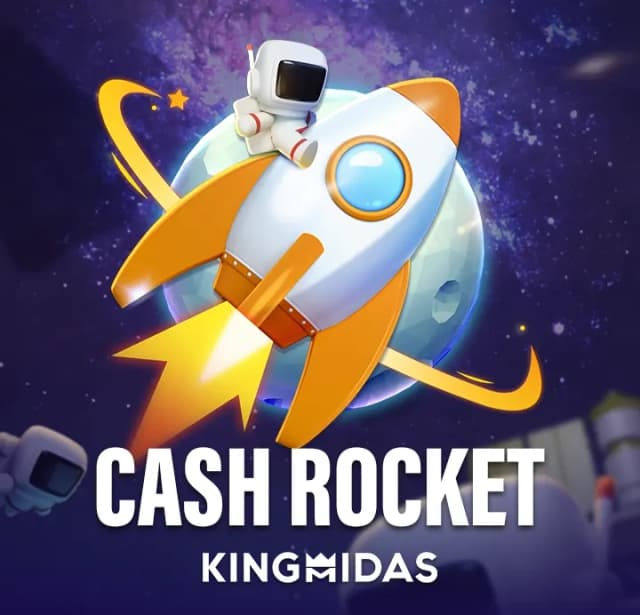 Space-themed gameplay of the Cash Rocket game