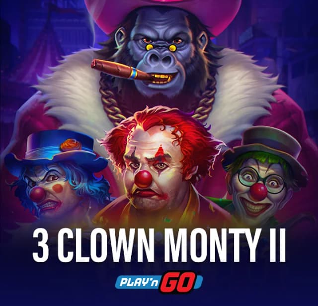 Explosive spins on 3 Clown Monty 2 slot