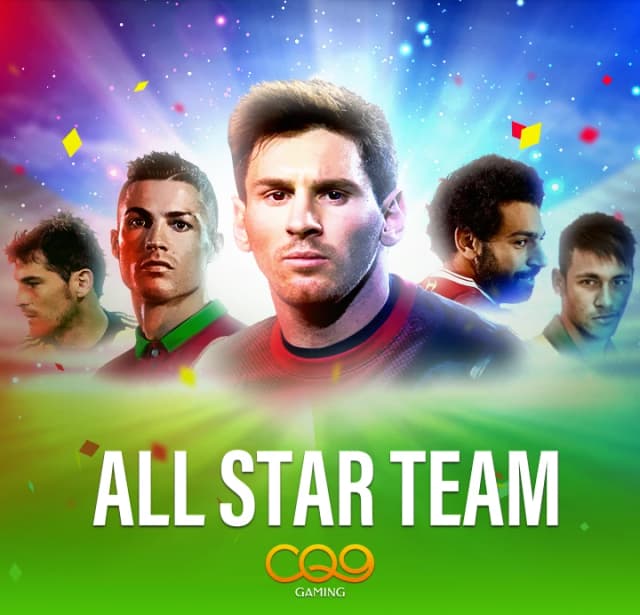 Scatter symbols on All Star Team slots reels