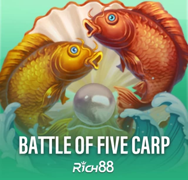 The Battle of Five Carp slot game gives crazy wins