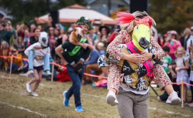 Thanksgiving celebration outdoors